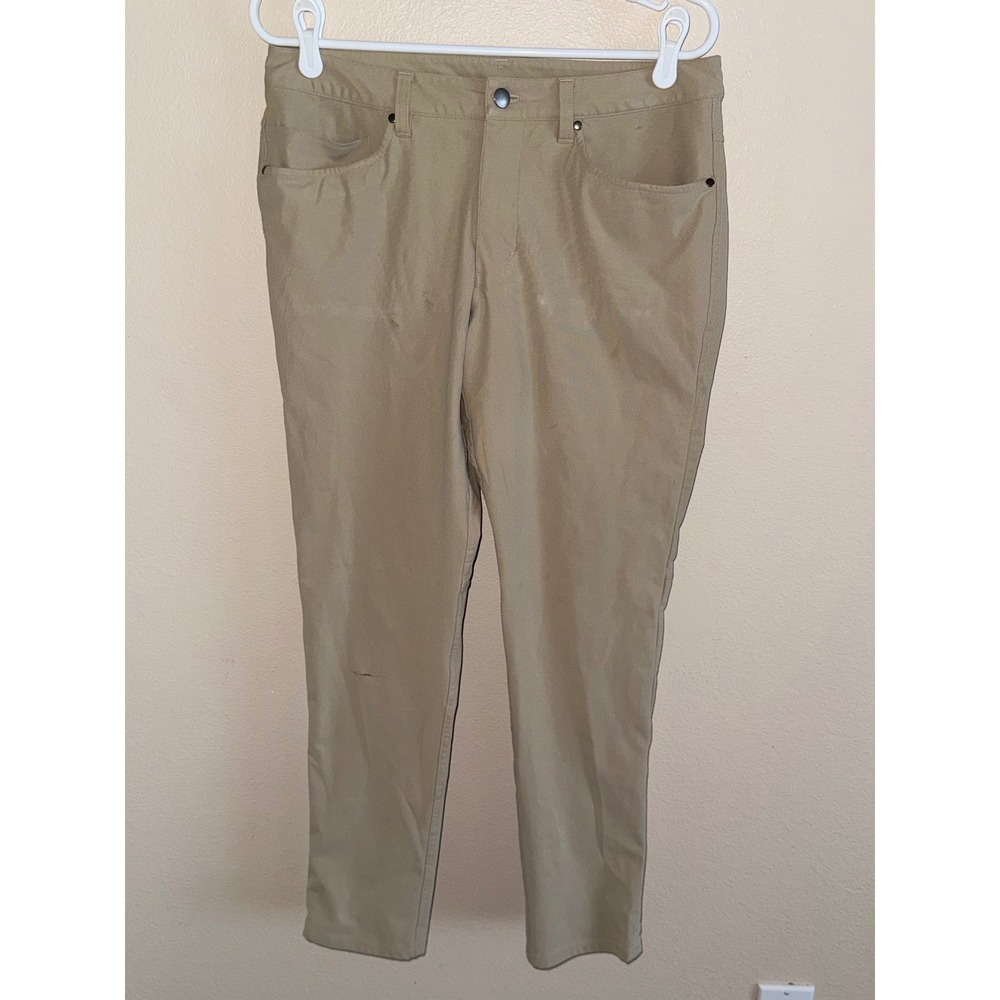 Lululemon ABC Pant Slim Warpstreme Khaki Tan Mens 31 M5AD9S